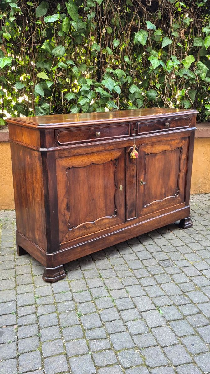 Credenza servante antica francese dell'800 in noce-photo-2
