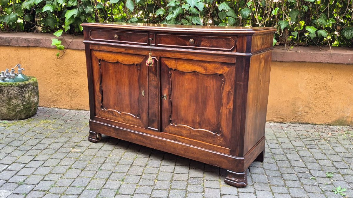 Credenza servante antica francese dell'800 in noce-photo-4