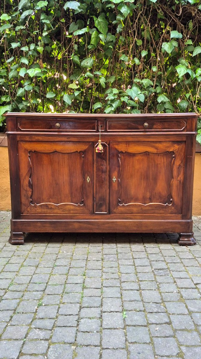 Credenza servante antica francese dell'800 in noce-photo-1