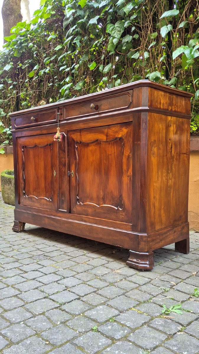 Credenza servante antica francese dell'800 in noce-photo-6