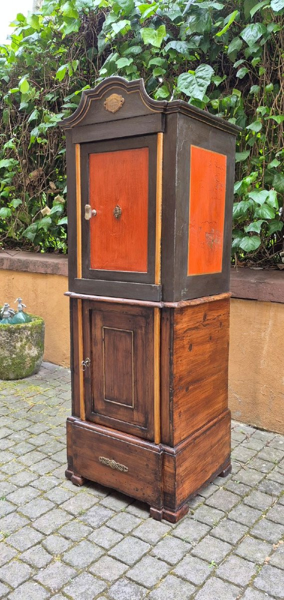 Cassaforte antica dell'800 bolognese con meccanismo a doppia chiave-photo-2