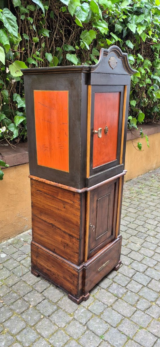 Cassaforte antica dell'800 bolognese con meccanismo a doppia chiave-photo-3