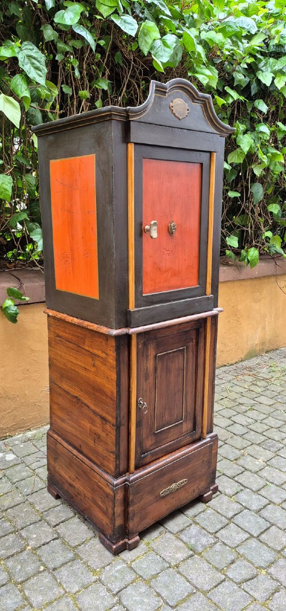 Cassaforte antica dell'800 bolognese con meccanismo a doppia chiave-photo-2