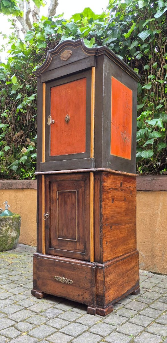 Cassaforte antica dell'800 bolognese con meccanismo a doppia chiave-photo-3