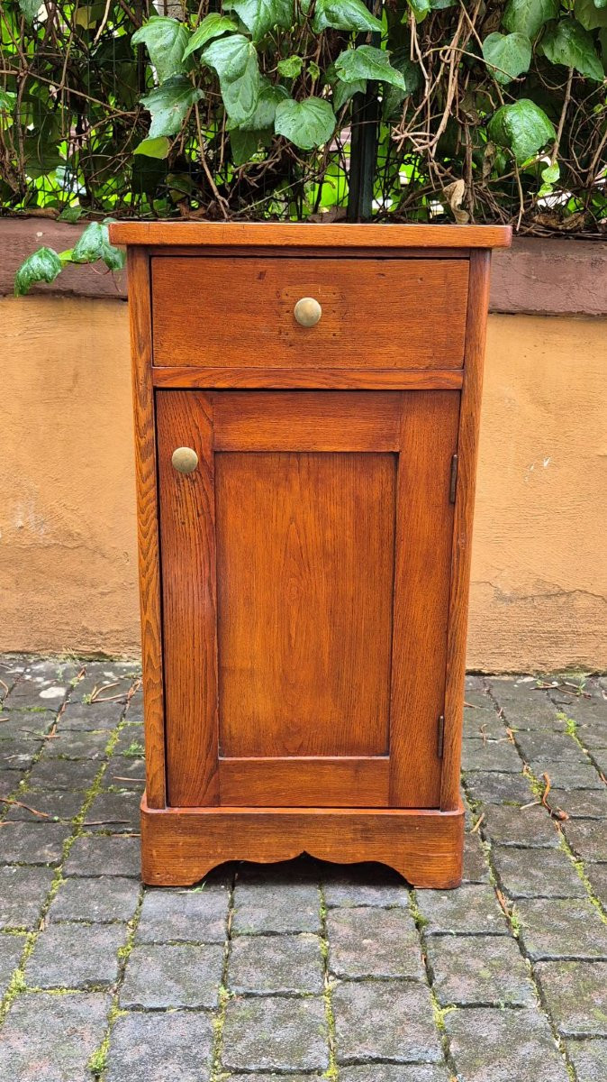 Coppia comodini antichi dell'800 in rovere-photo-2