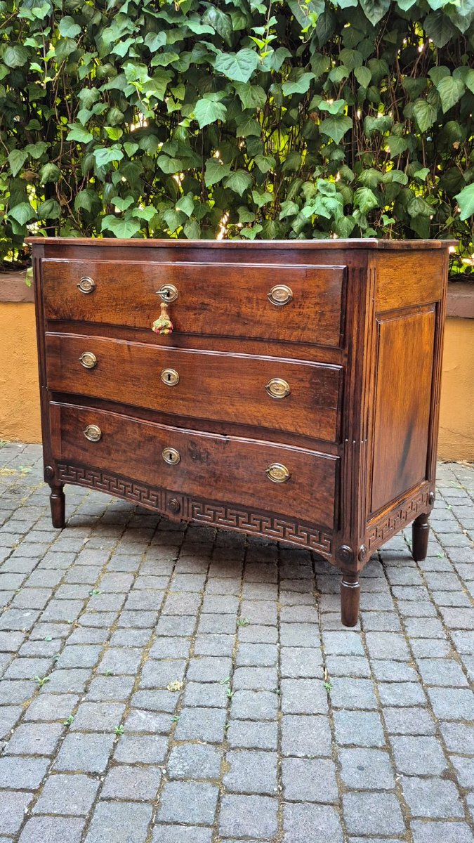 Comò cassettone mosso antico emiliano del '700