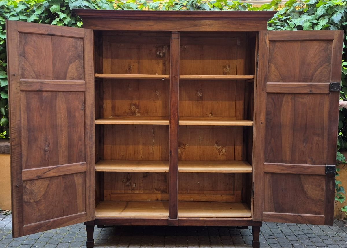 Armadio credenza emiliano antico Luigi XVI pannellato del '700-photo-3