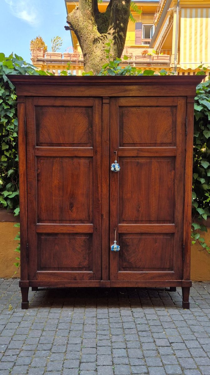 Armadio credenza emiliano antico Luigi XVI pannellato del '700-photo-3