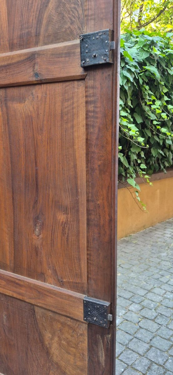 Armadio credenza emiliano antico Luigi XVI pannellato del '700-photo-4