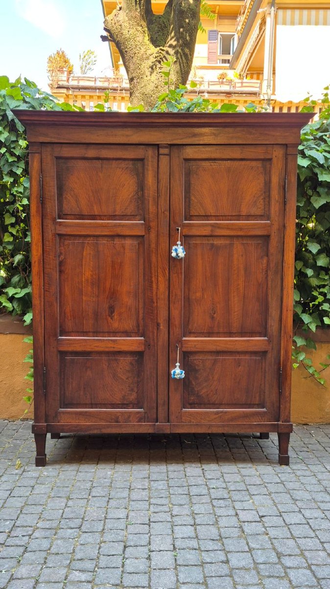 Armadio credenza emiliano antico Luigi XVI pannellato del '700