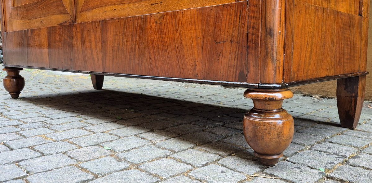 Armadio credenza antico emiliano Carlo X in noce-photo-2