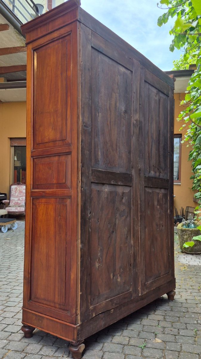 Armadio dispensa antico in ciliegio pannellato-photo-6