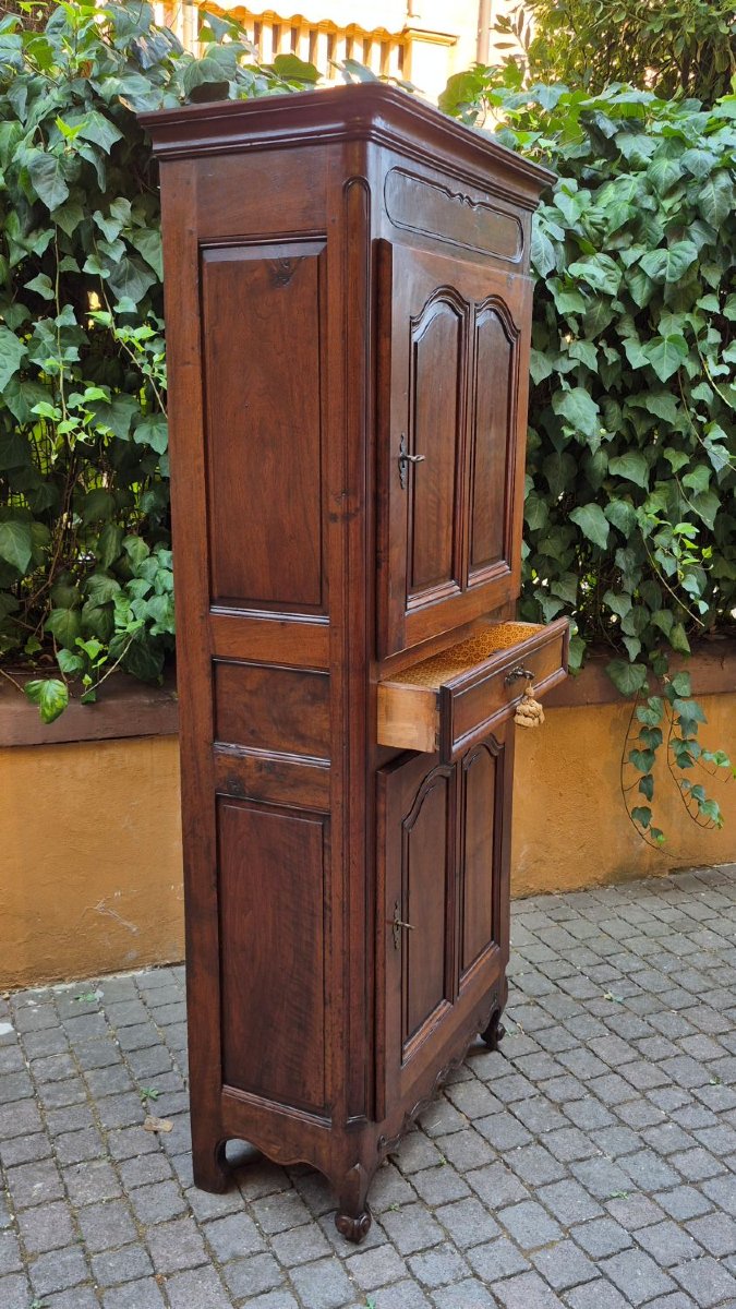 Credenza stipo antica francese del '700 in noce-photo-3