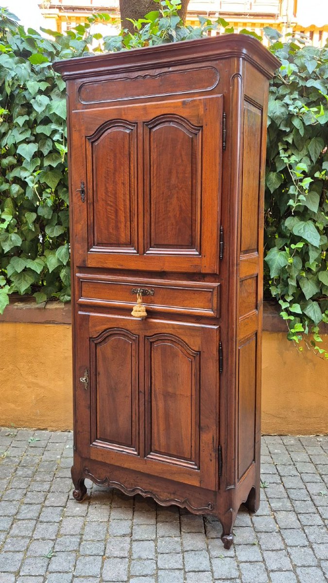Credenza stipo antica francese del '700 in noce-photo-4
