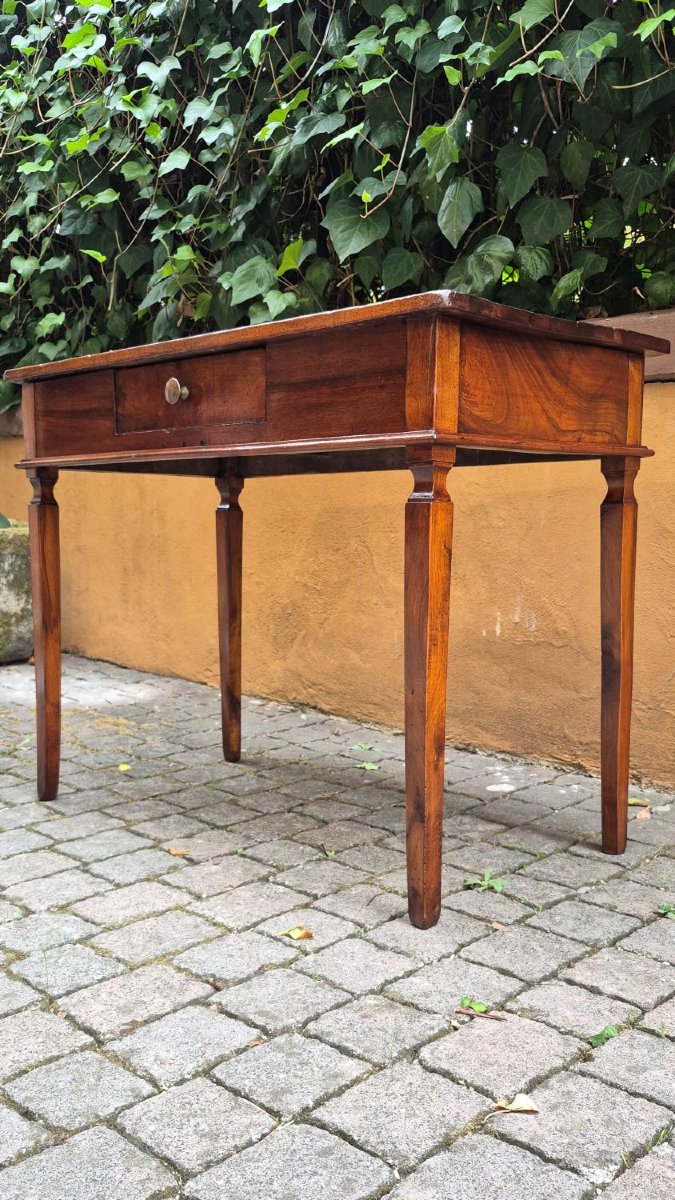 Tavolino scrittoio antico modenese Luigi XVI filettato-photo-4