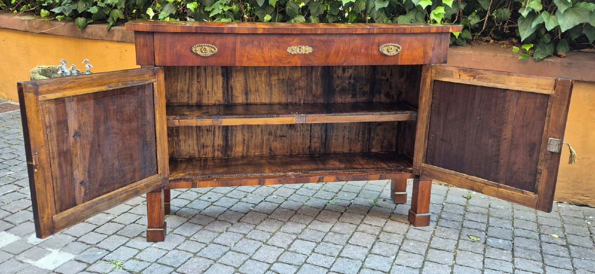 Credenza servante stretta antica Impero in noce-photo-1