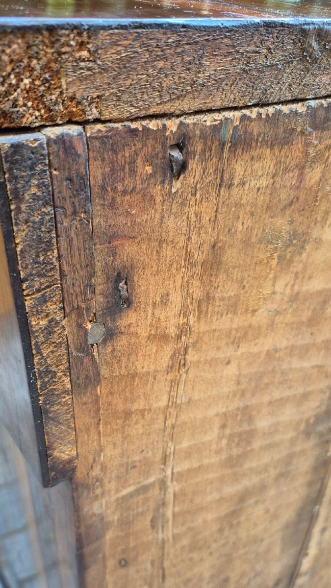 Credenza servante stretta antica Impero in noce-photo-8