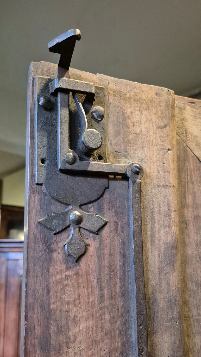 Armadio credenza antico Barocco del '600 in noce e radica-photo-6