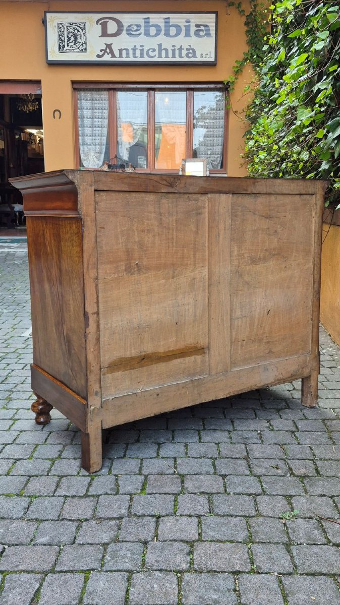 Comò cassettone antico Luigi Filippo emiliano cappuccino-photo-4