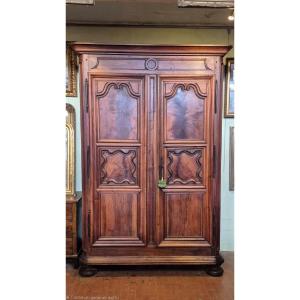 Armadio credenza antico Barocco del '600 in noce e radica