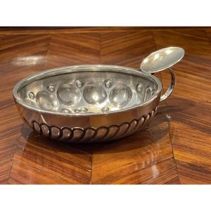 Burgundy Wine Taster In Solid Silver Minerva