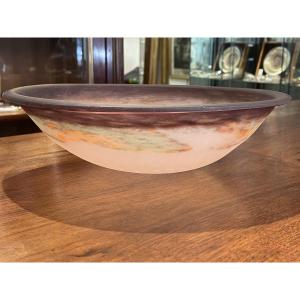 Glass Bowl Signed Degué For Chandelier 1900 Or 1930