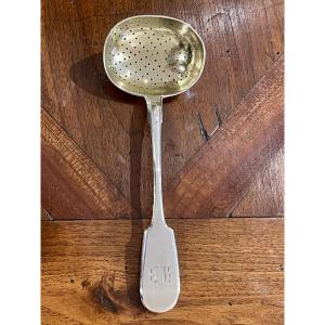 Solid Silver Sugar Spoon Or Shaker, Russia, 19th Century