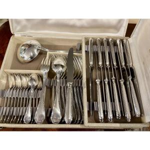 Ercuis Trianon Louis XVI Style Silver-plated Ribbon Cutlery Set