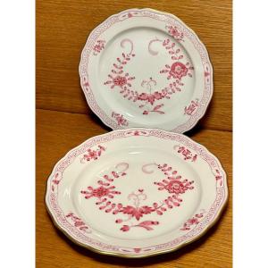 Meissen, 2 Porcelain Plates From Saxony
