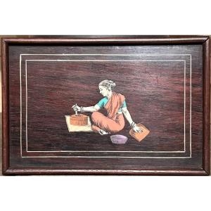 Small Tray In Sorrento Marquetry