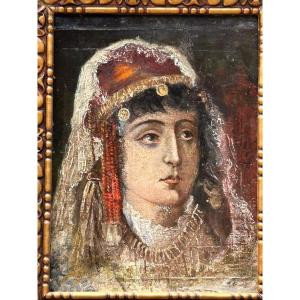 Oil On Canvas, Orientalist Portrait