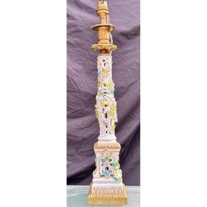 Meissen, Saxony Porcelain Candlestick