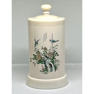 Ivory Lidded Pot