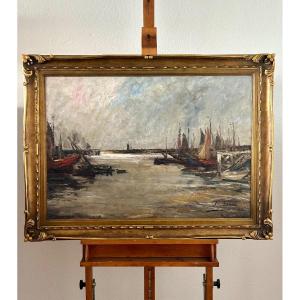 A. Jamar, Belgian Painter Oil On Canvas 