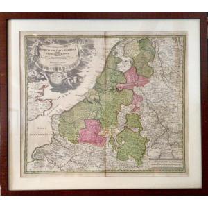 Map Of Benelux 18th Century 
