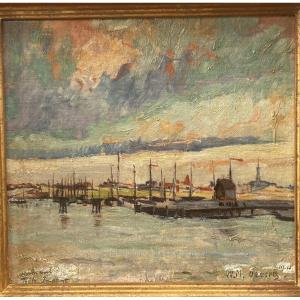 Wm Paerels, Belgian Painter Oil On Canvas