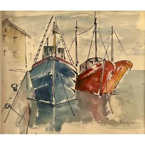 Bransen, aquarelle marine