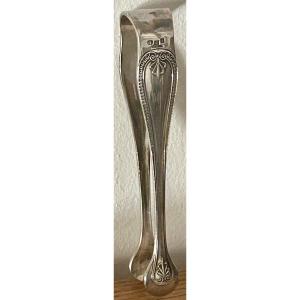 Christofle, Malmaison Decoration Sugar Tongs, Silver-plated Metal 