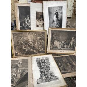 Lot Of Old Engravings 