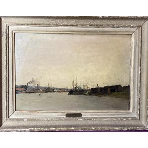 The Port Of Rouen By Camille Dufour