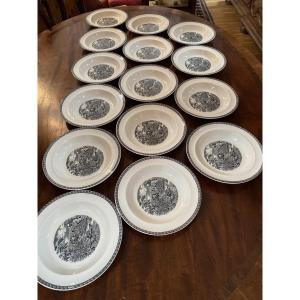 Wedgwood Lugano Porcelain Soup Plates 