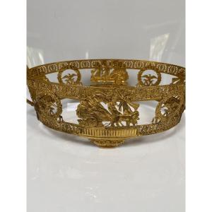 Centerpiece, Gilt Bronze Planter Nap. III