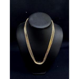 Fine Gold-plated Metal Chain Necklace 