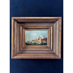 Painting Oil On Canvas - Basilica Santa Maria Della Salute 