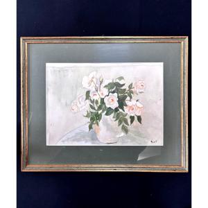 Watercolor Flower Bouquet By Mars Schmit Luxembourg