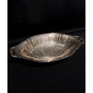 Silver-plated Metal Bread Bowl 