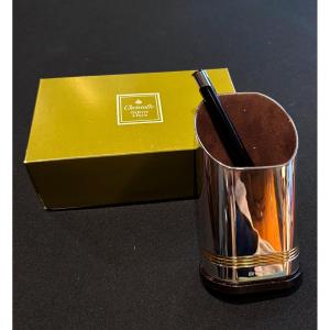 Christofle President Silver-plated Metal Pencil Holder 