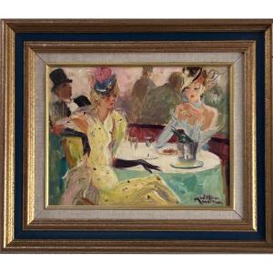 William Mercier, Oil On Canvas, Festive Scene 