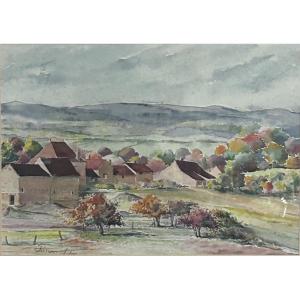 R. Tournay, Watercolor "guye Valley"