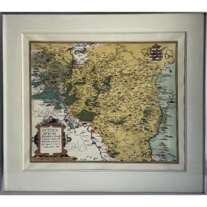 Gérard De Jode, Coloured Map Luxembourg-belgium